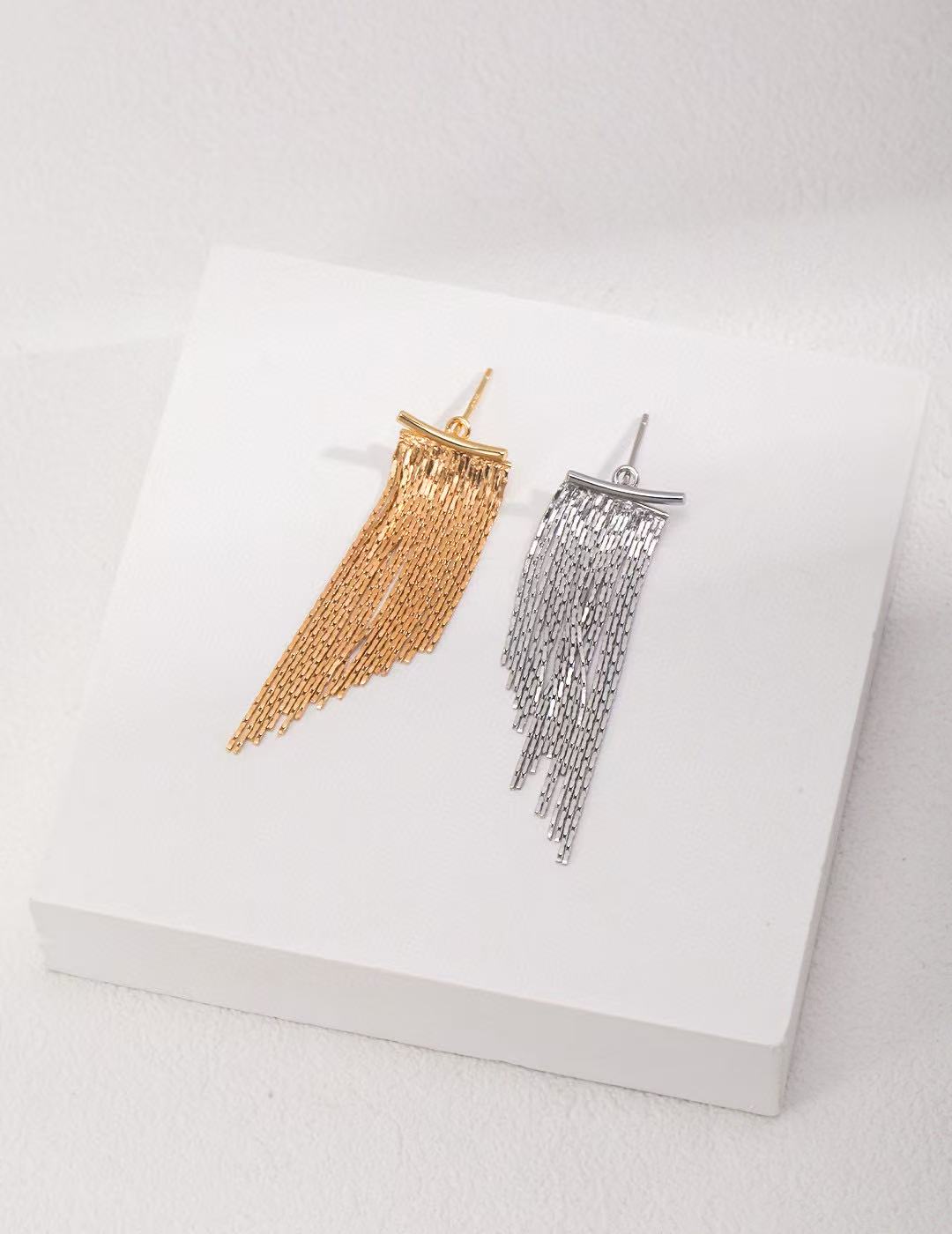 S925 silver detachable vintage earrings