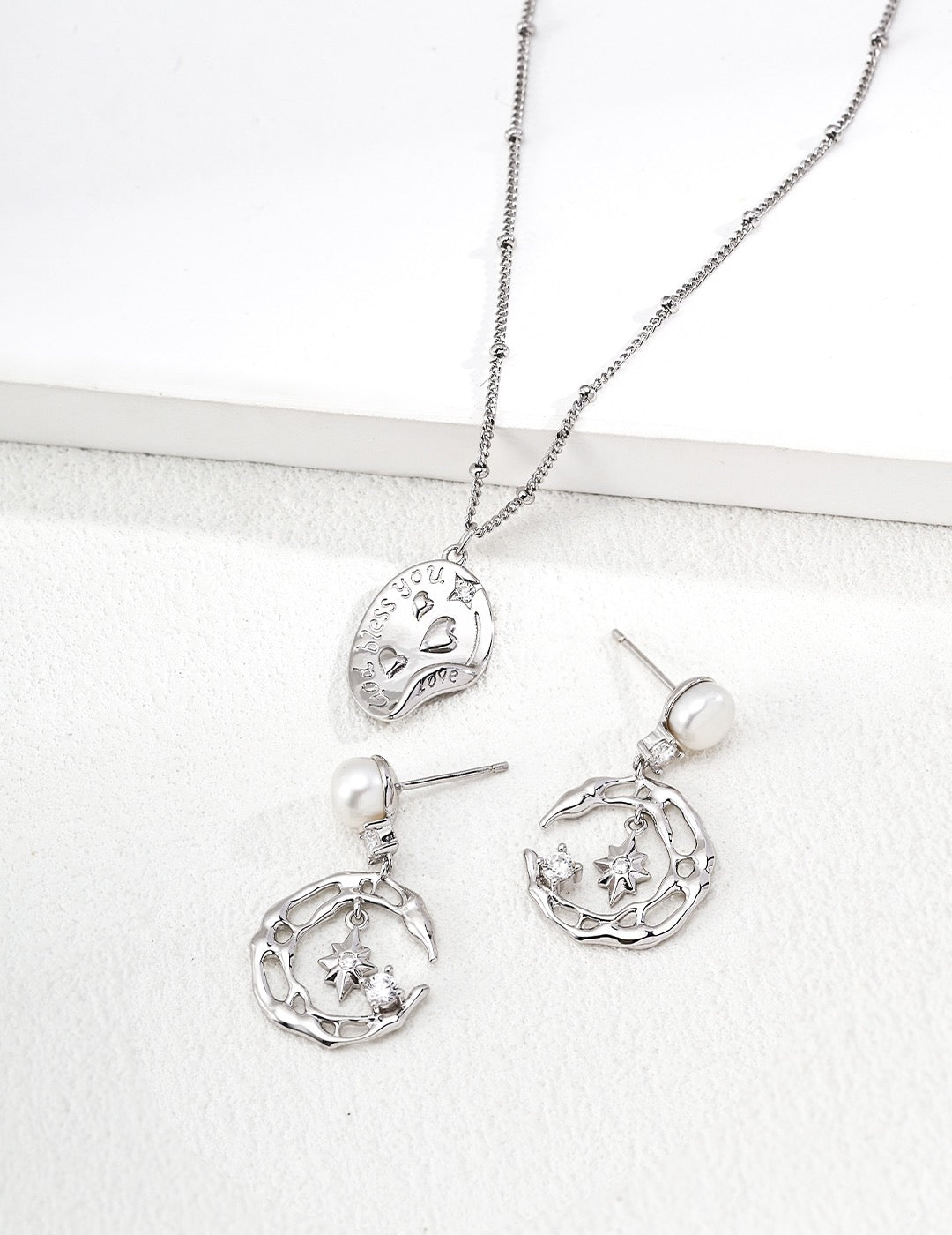 Playful & Chic — Heartbeat Oval Tag Necklace