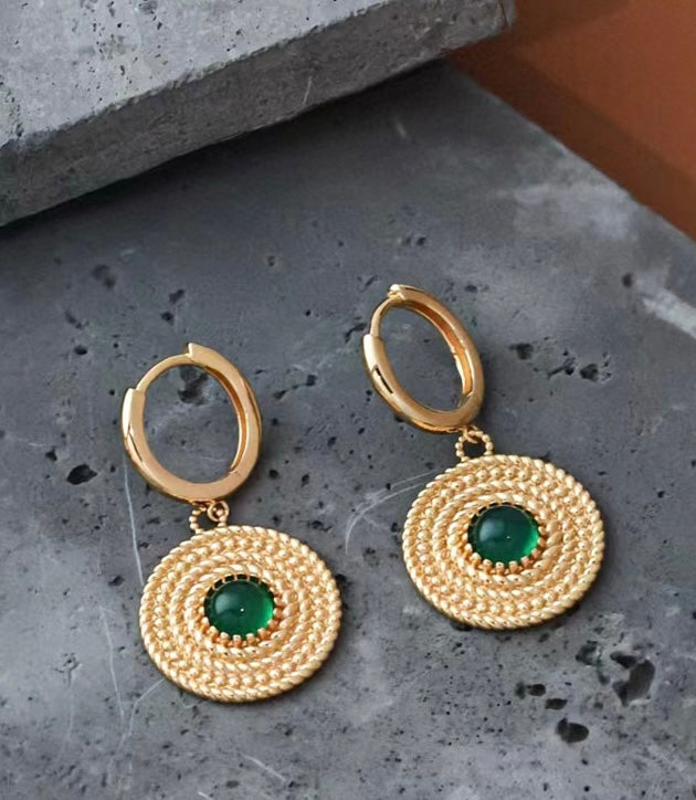 Green Chalcedony Jewelry Set – Holiday Edition