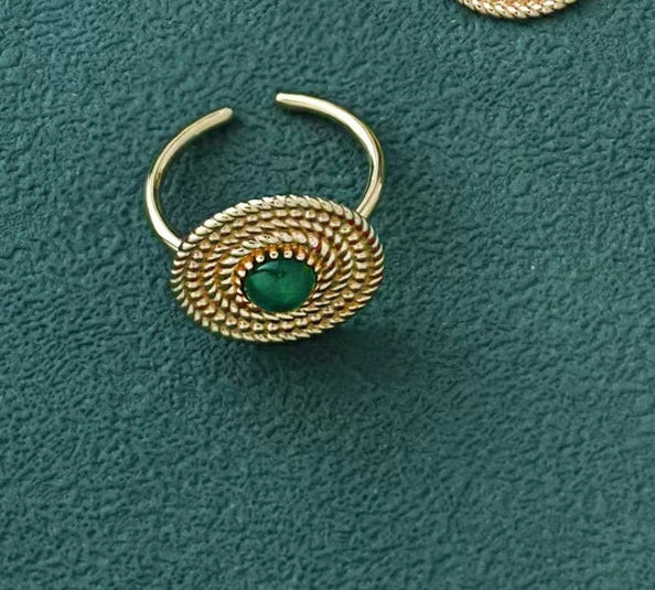 Green Chalcedony Jewelry Set – Holiday Edition