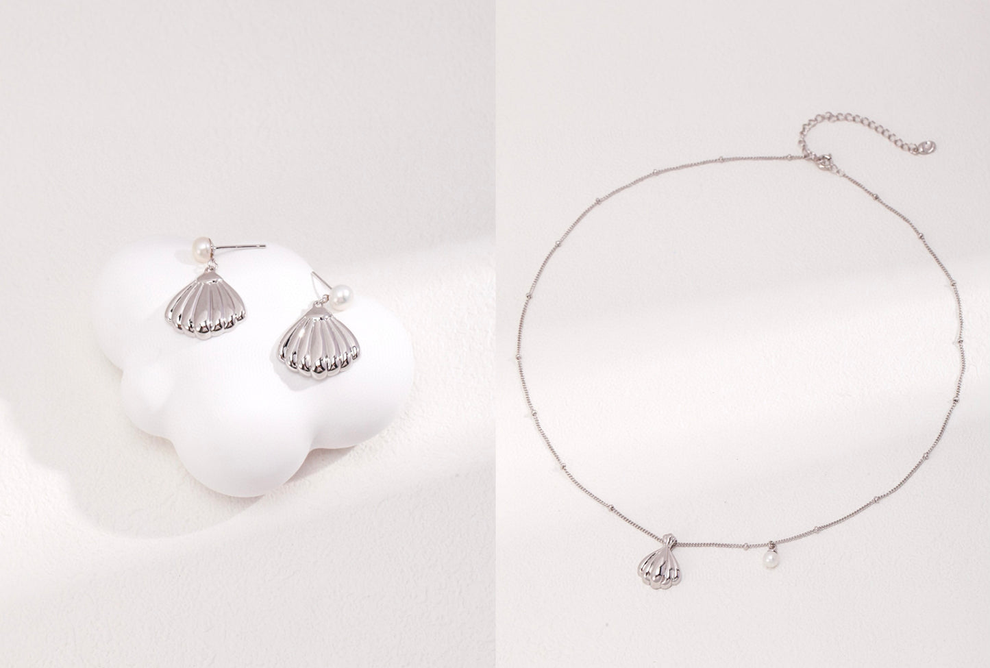 Shell Pearl Jewelry Set — A Touch of Ocean Elegance