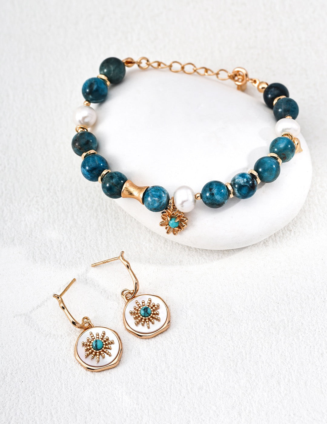 Boho Sunstone Drop Earrings