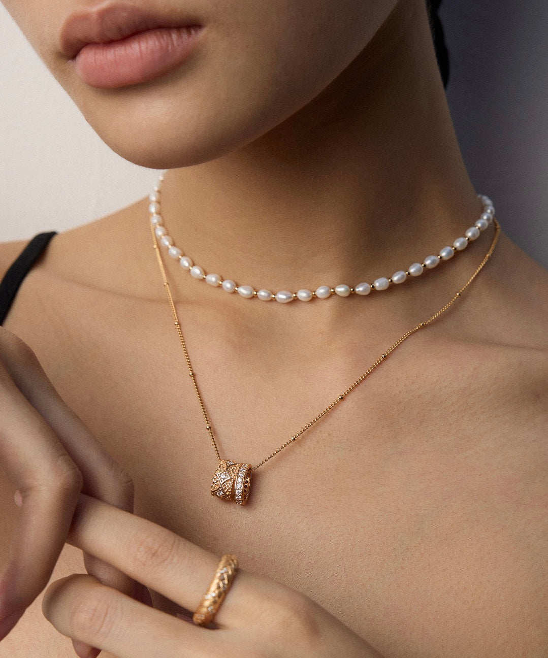 Vintage Sparkle Pendant Necklace — S925 Silver