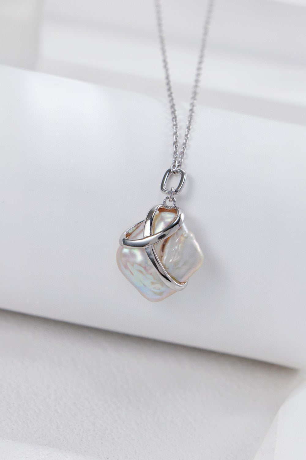 Eden Drop Baroque Pearl Pendant necklace