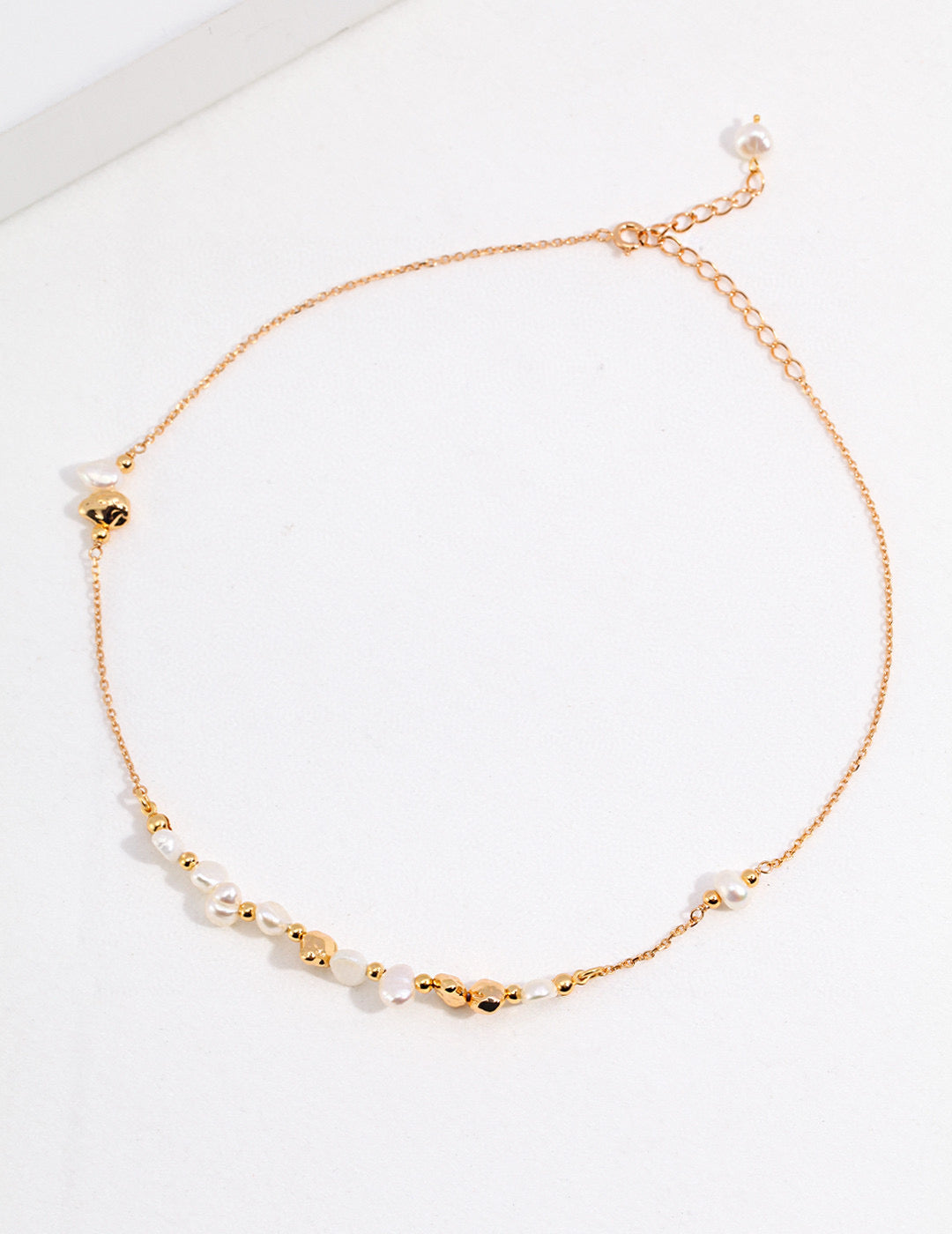 Golden Bloom Natural Pearl & S925 Silver earrings, bracelet and necklace