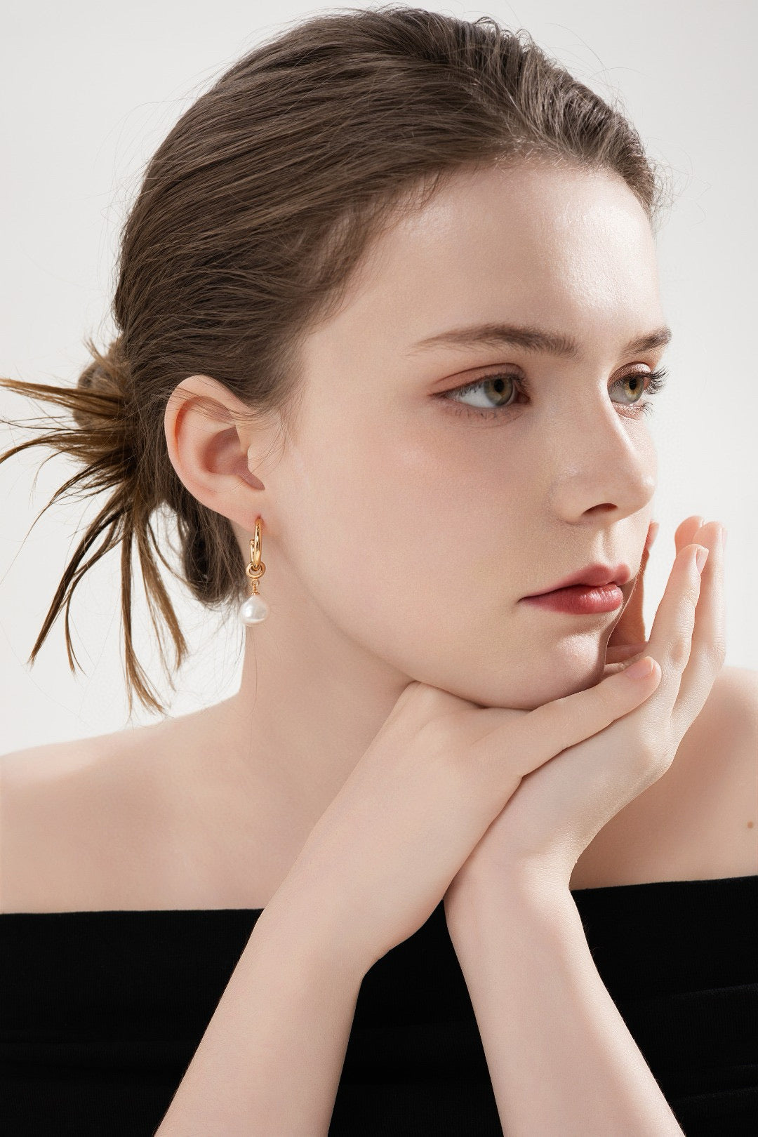 Twisted Pearl Drop Hoops – 2-in-1 elegance for every moment