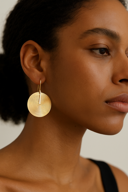 S925 Spiral Art Earrings