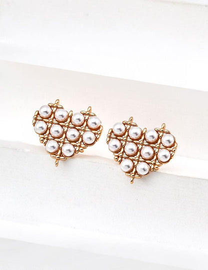 S925 Silver/gold plated/Heart Shape/Lovely Mini Mother-of-Pearl Earrings  ,Necklace