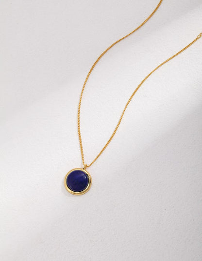 S925 Silver/Natural Lapis Lazuli Pendant Necklace,Earrings,Ring