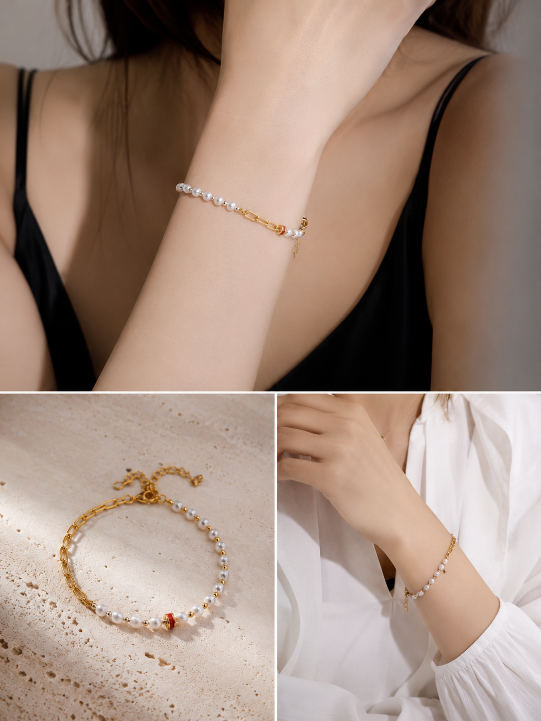 Flow Collection Pearl Bracelet