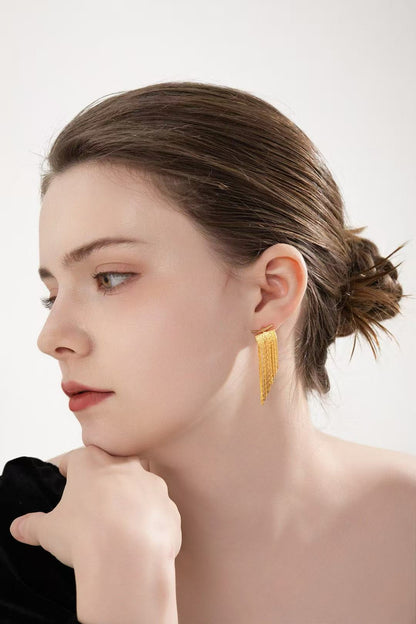 S925 silver detachable vintage earrings