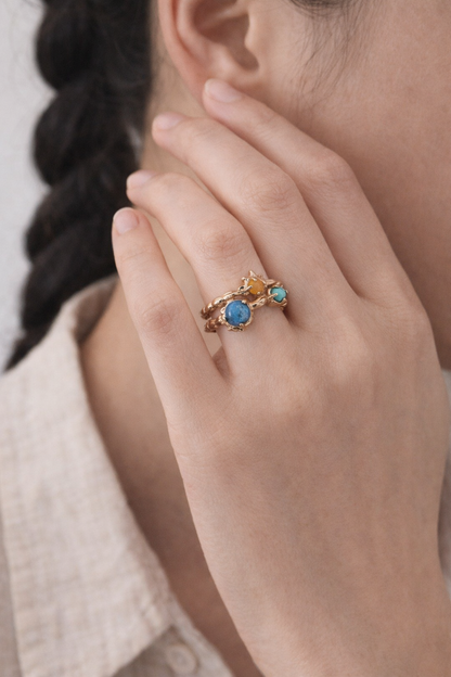 Starry Night Gemstone Ring