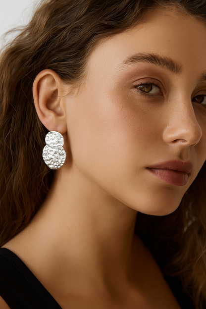 Aurora Textured Zircon Earrings