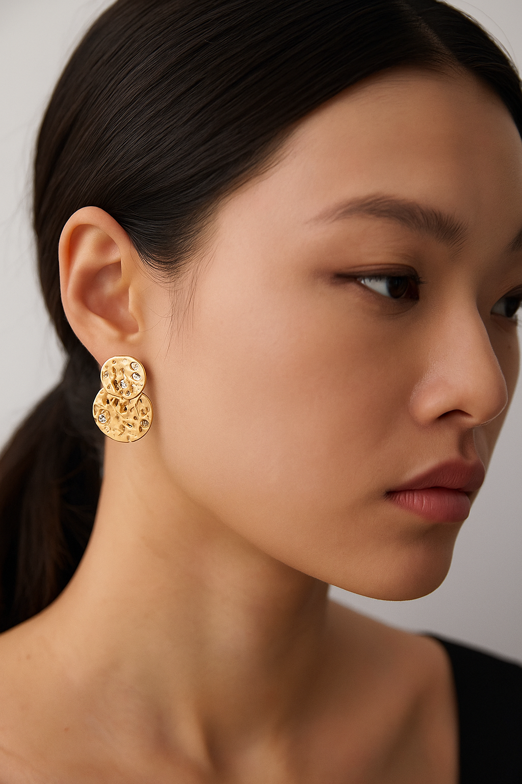 Aurora Textured Zircon Earrings