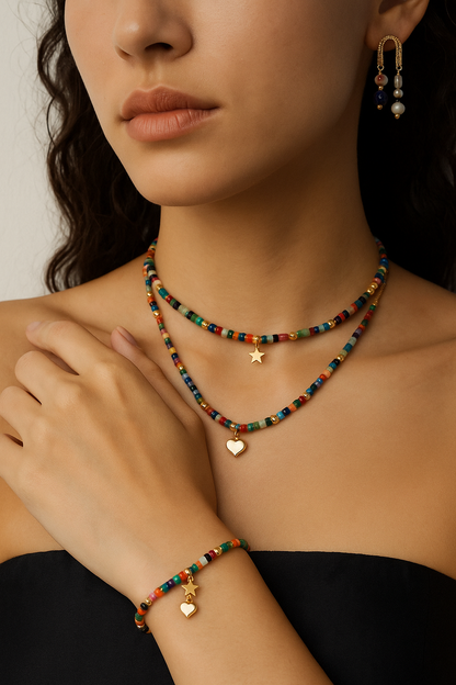 🌈 Lulu & Evie — Rainbow Gem Set