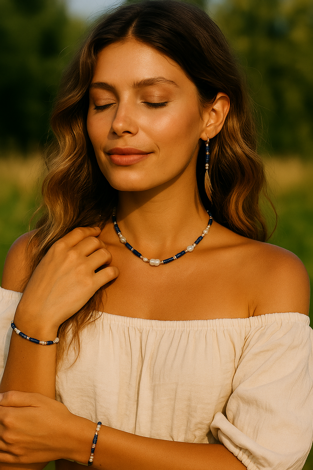 Celestial Harmony Necklace & Bracelet Set