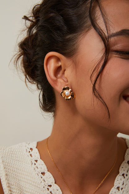 Pearl Bloom earrings