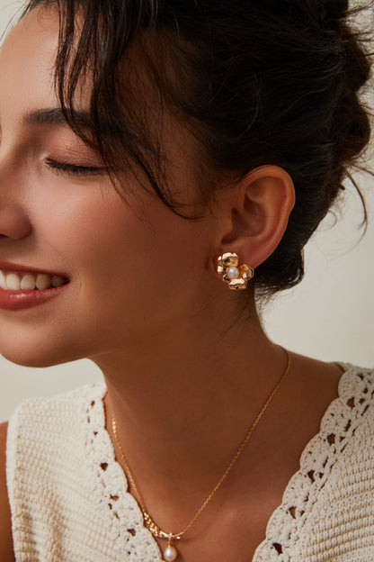 Pearl Bloom earrings