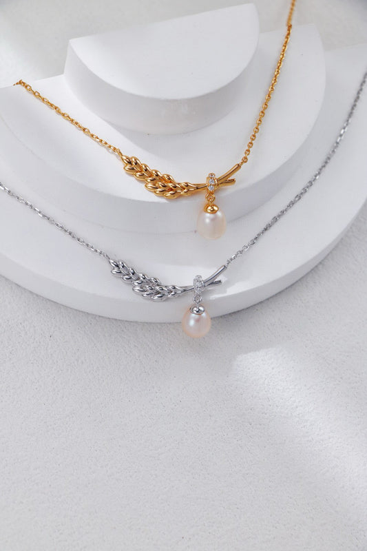 Wheat Whisper Pearl Necklace