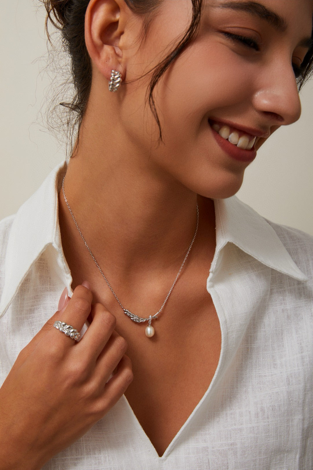 Wheat Whisper Pearl Necklace
