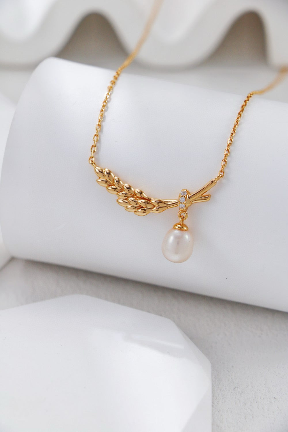 Wheat Whisper Pearl Necklace