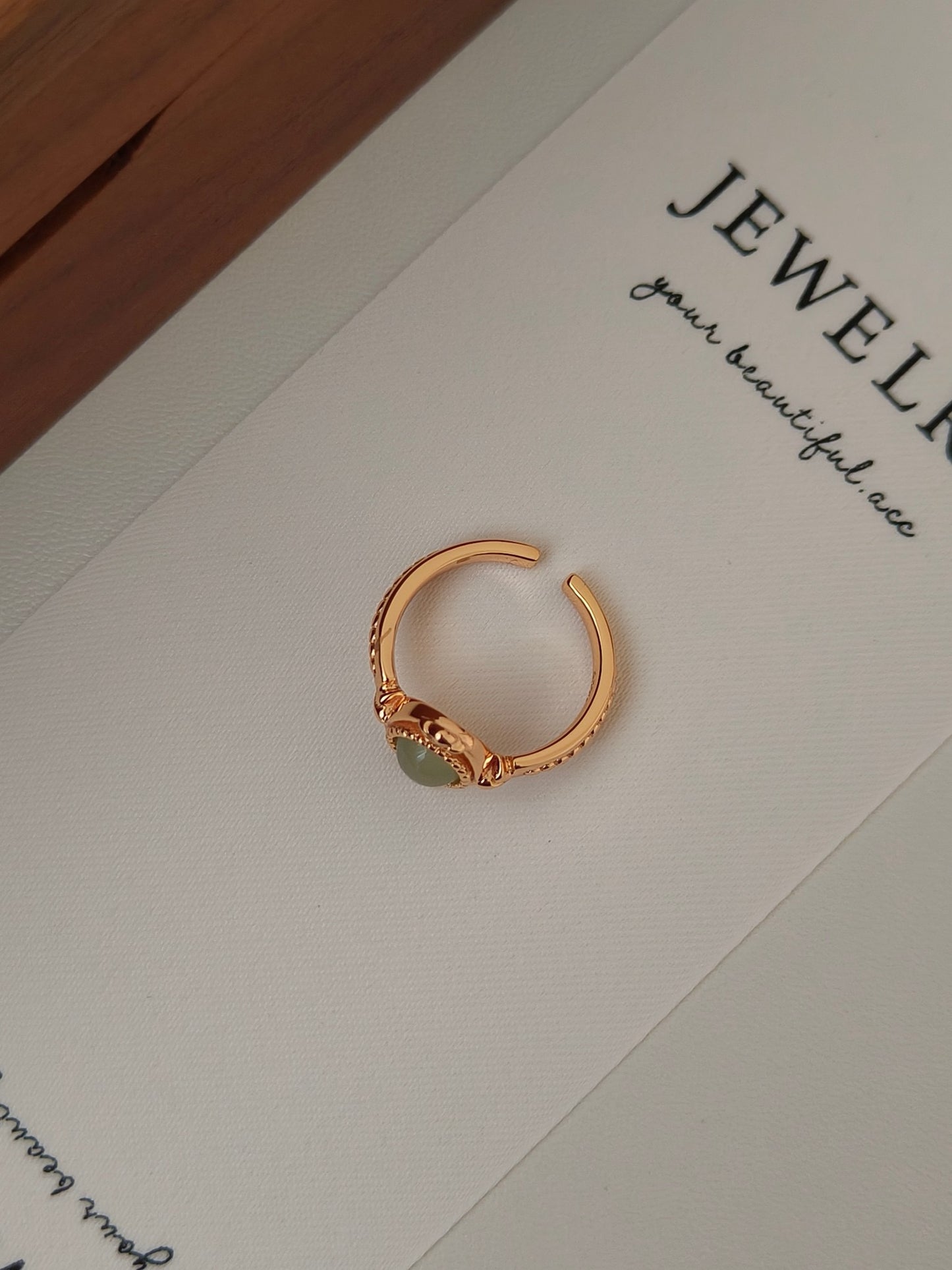 Timeless Grace in Green – S925 Silver & 18K Gold Vermeil Jewelry Set