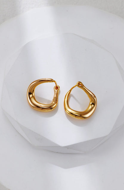 S925 Sterling Silver Twisted Drop Necklace & Earrings Set