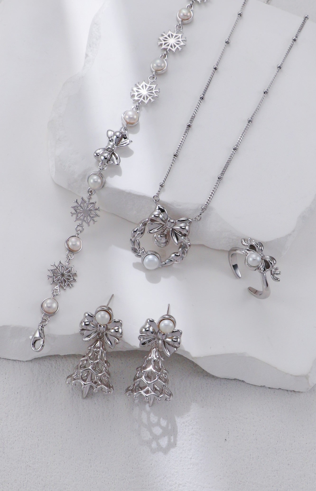 Holiday Pearl Collection — Sterling Silver Christmas Series