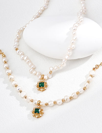 Elegant French Court Pearl Set — Short English Ad Copy