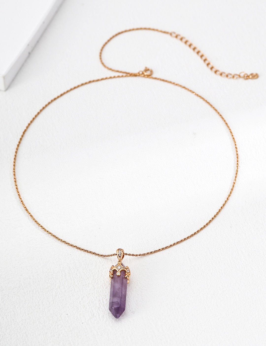 Amethyst Crystal Pendant Necklace — Grace, Calm, and Inner Light