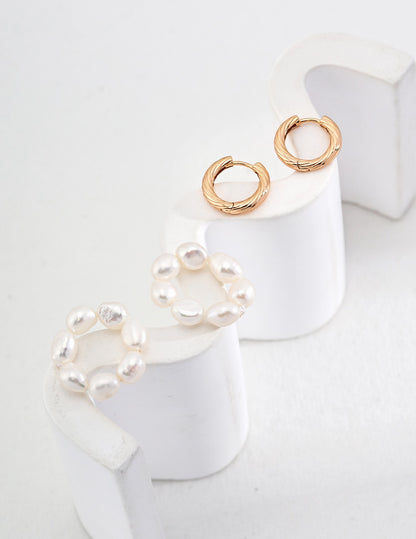 Golden Pearl Convertible Earrings