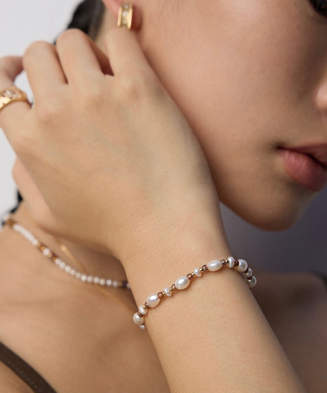 Amber Glow Pearl Set