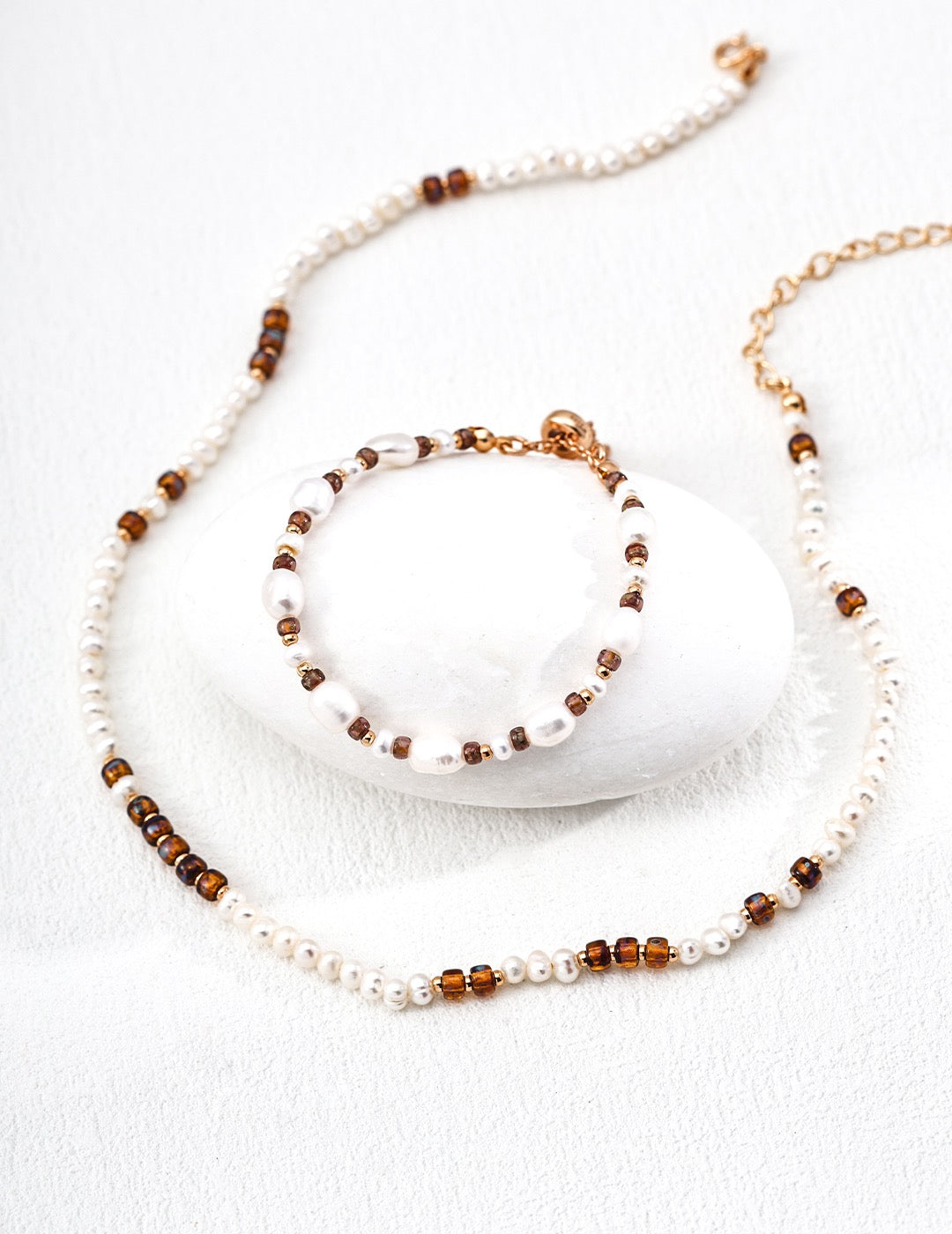 Amber Glow Pearl Set