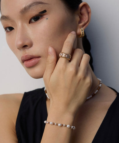 Amber Glow Pearl Set