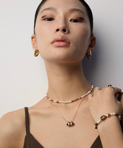 Amber Glow Pearl Set