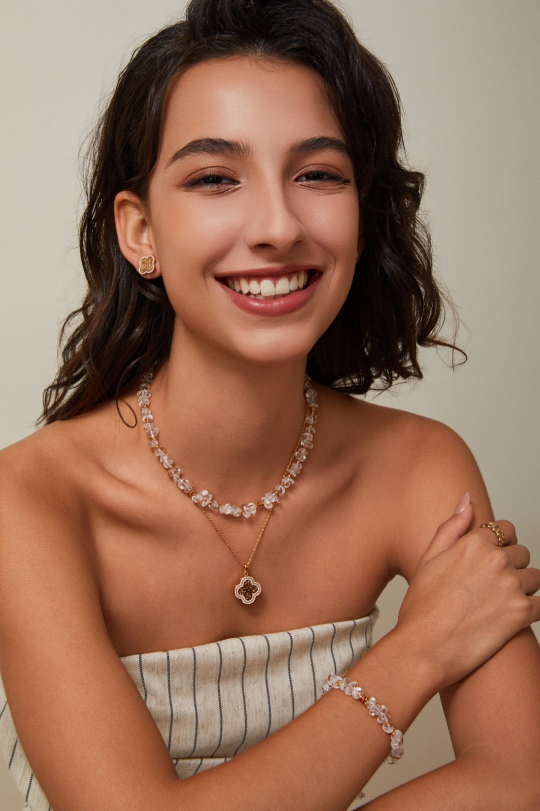 Vintage Dewdrop Crystal Set