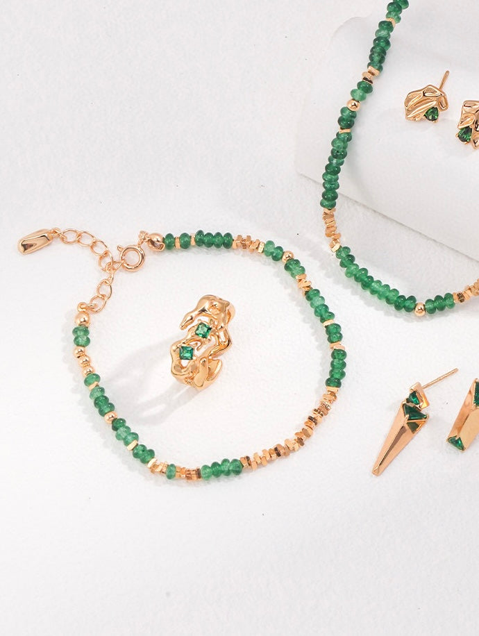 Mystic Vintage Green Jewelry Set