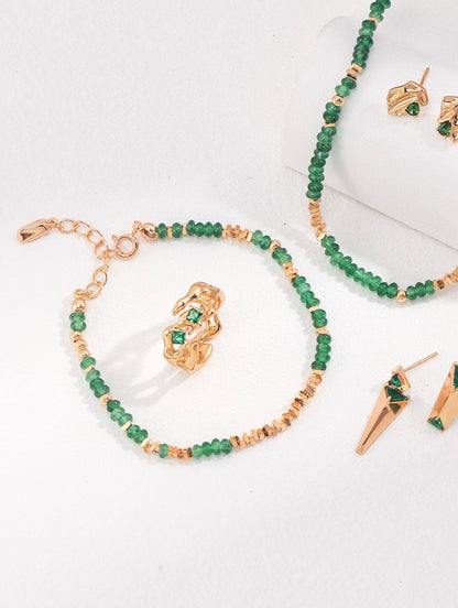 Mystic Vintage Green Jewelry Set