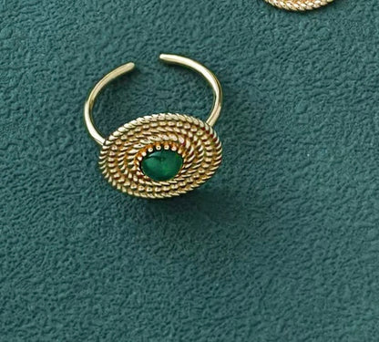 Green Chalcedony Jewelry Set – Holiday Edition