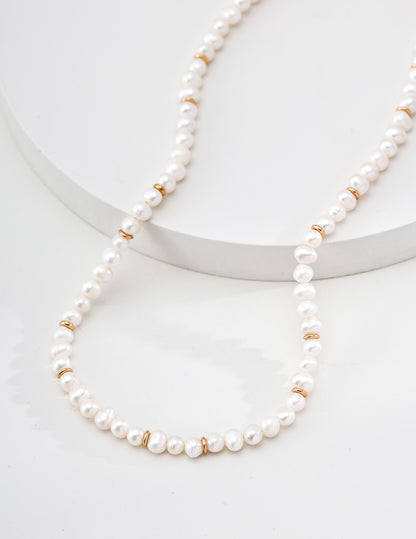Vintage Gold Freshwater Pearl Necklace