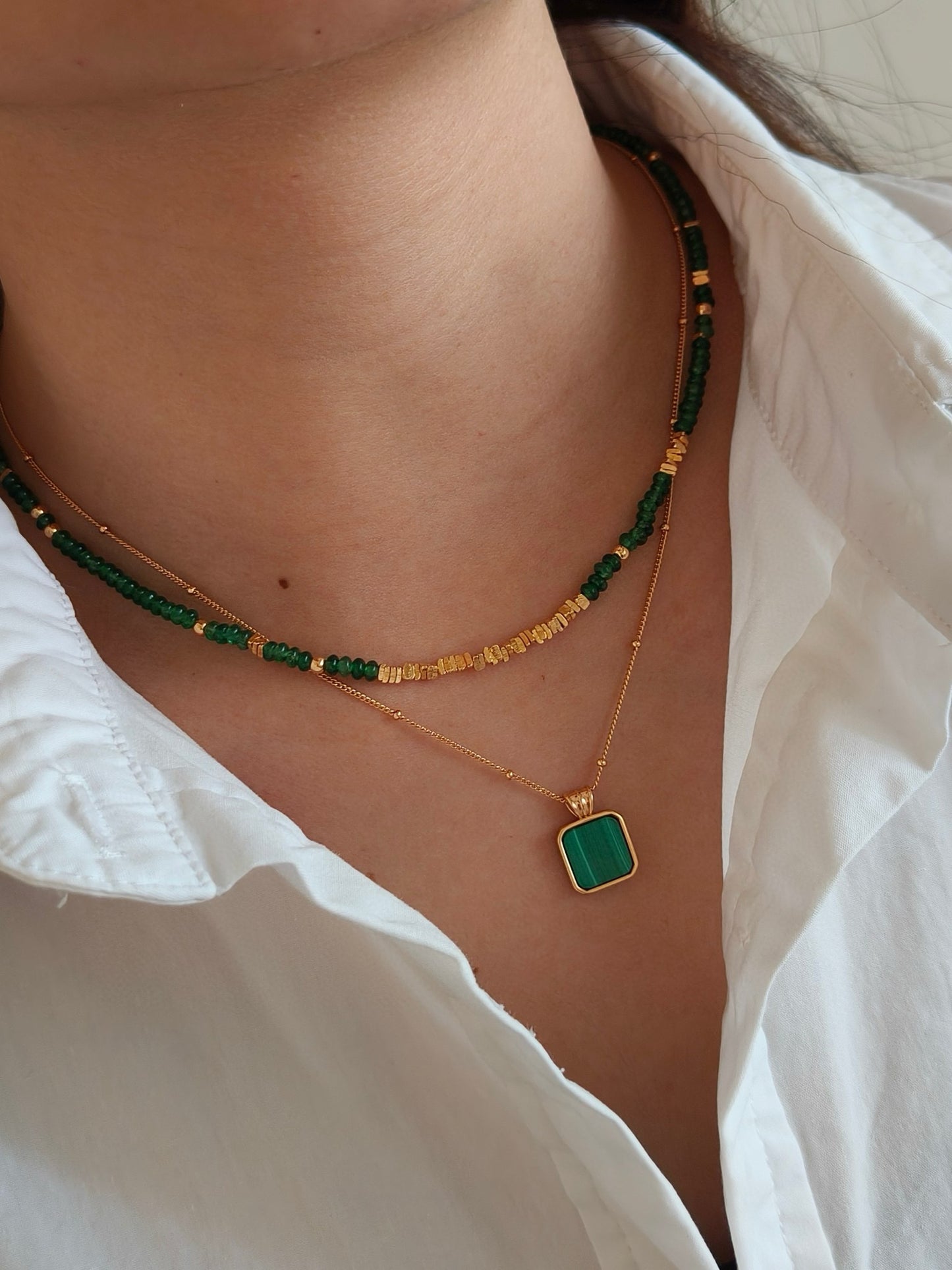 Mystic Vintage Green Jewelry Set