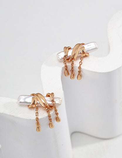Baroque Pearl Drop Earrings