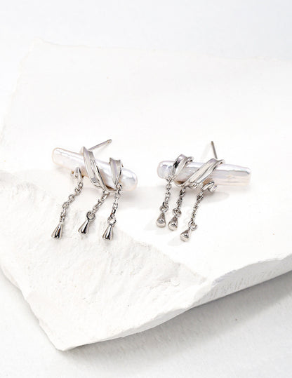 Baroque Pearl Drop Earrings