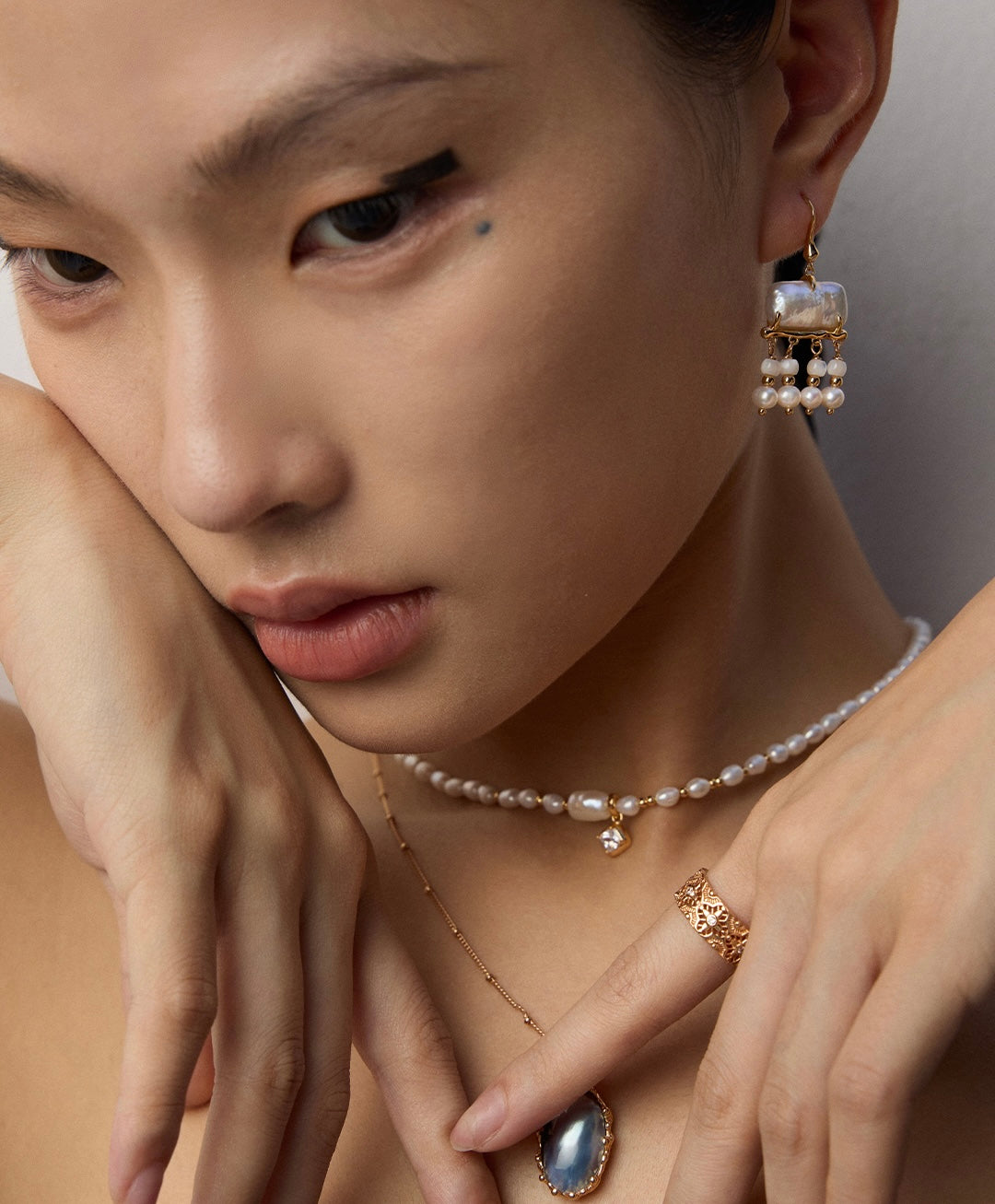 S925 Silver Mabe Pearl Necklace – Ocean Glow in Every Angle