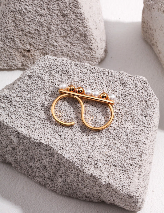 ✨ Adjustable Double-Finger Ring