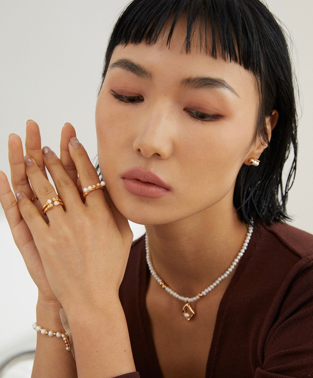 ✨ Minimalist Pearl &amp; Silver Bead Collection ✨