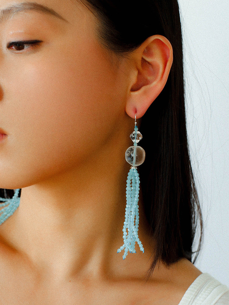 Aqua Pearl Mirage Jewelry Set