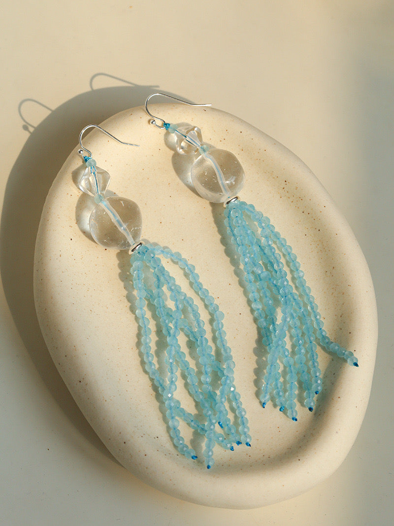 Aqua Pearl Mirage Jewelry Set