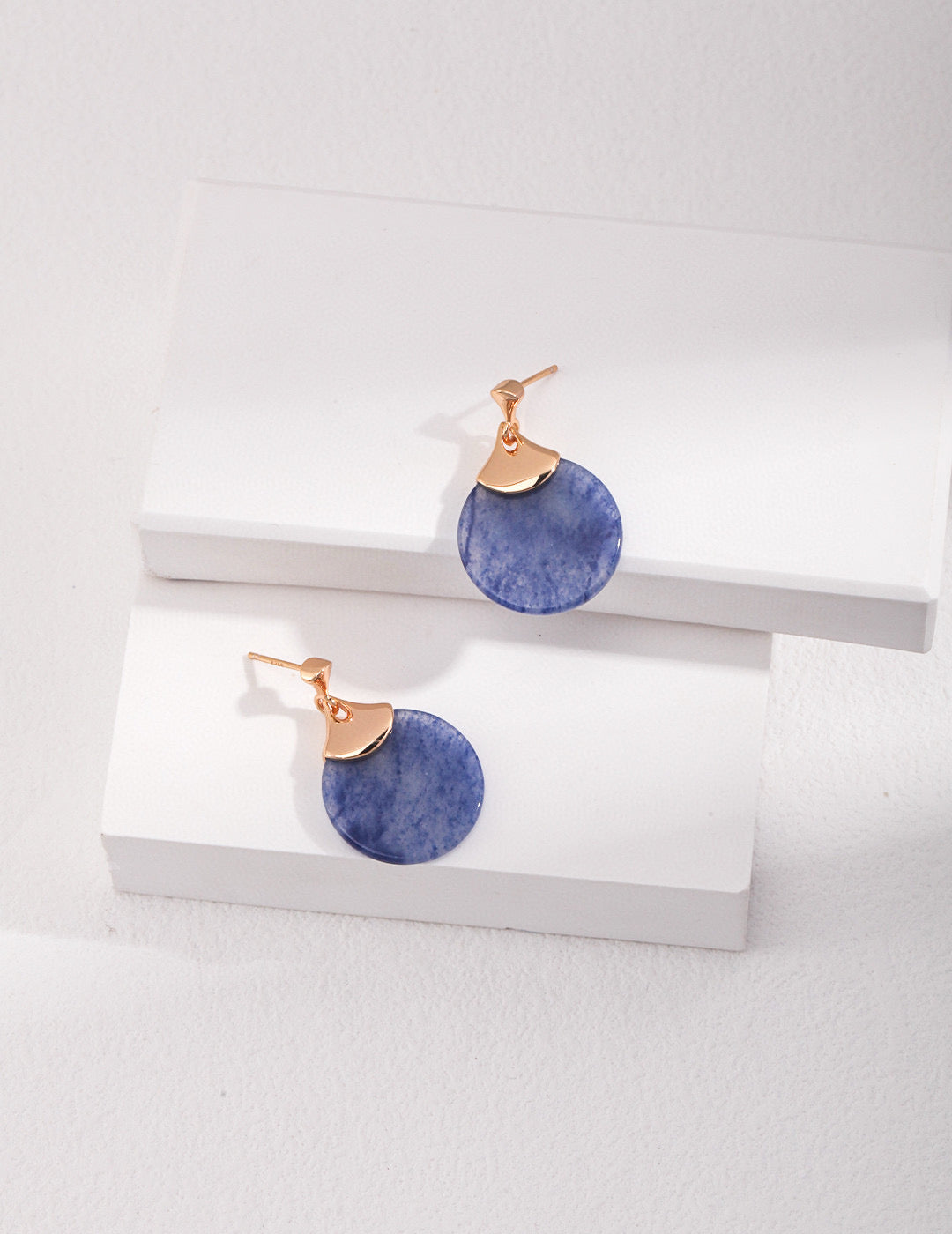 Blue Aventurine Drop Earrings — Calm, Elegant, and Refined