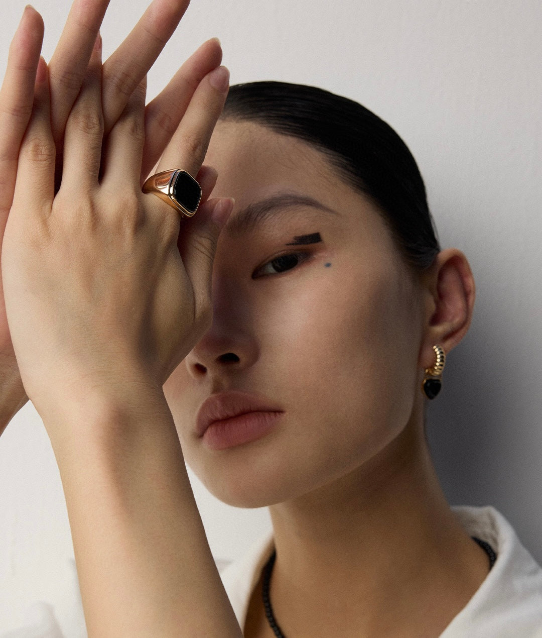 Detachable Black Onyx Earrings